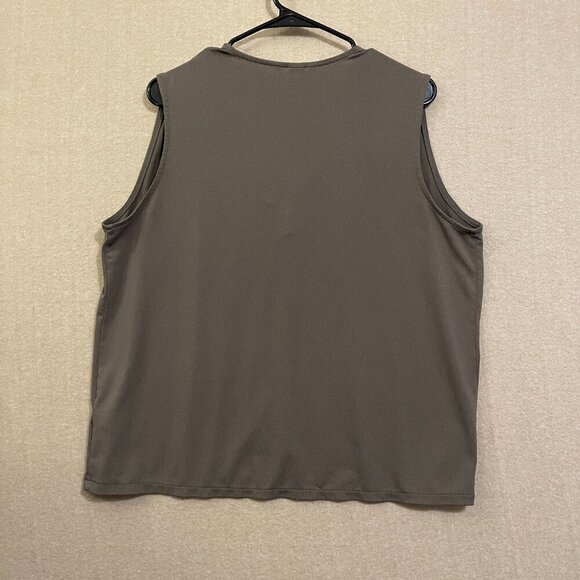H&M Blouse Women's Large Brown Pullover Sleeveless - Picture 8 of 12